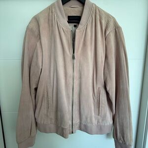 John Varvatos Blush Suede Jacket